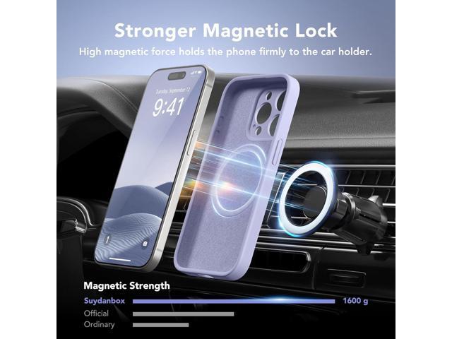 Magnetic for iPhone 13 Pro Case, Compatible with MagSafe, [Full Camera Protection][2 Screen Protectors] Silicone Shockproof Protective Phone Case...