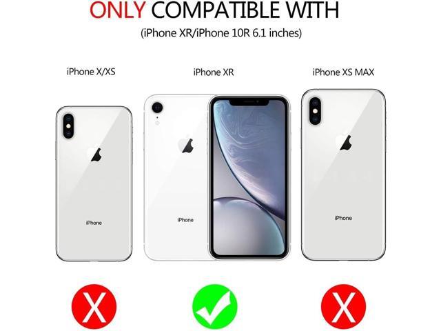 for iPhone XR Case, iPhone XR Phone Case with 2X HD Screen Protector + Slide Camera Cover,[Military Grade] 16ft. Drop Tested Protective Case with...