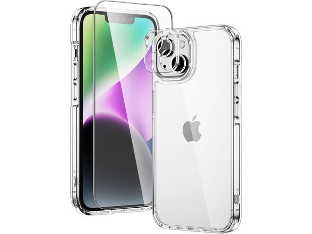 Compatible for iPhone 14 Case Clear with Screen Protector, Camera Lens Protector, Military-Grade Protection, Compatible with iPhone 14 Clear Case...
