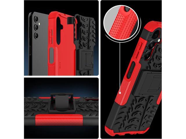 for Samsung Galaxy A15 5G Case with 2 Pack Screen Protector,Military Grade Shockproof, Heavy Duty Robust Bumper Cover with Kickstand for Galaxy A15...