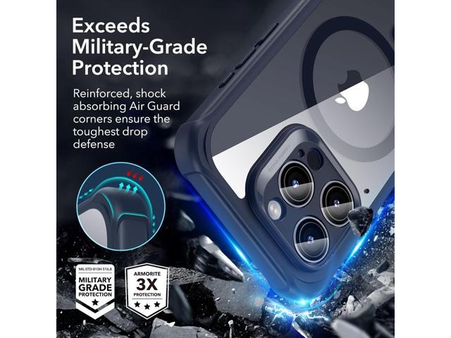 for iPhone 15 Pro Max Case Set, 1 Set Individual Lens Protectors, Compatible with MagSafe Phone Case, Full-Coverage Military-Grade Protection,...