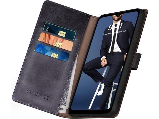 SUANPOT for Samsung Galaxy A15 5G Wallet case with RFID Blocking Credit Card Holder,Flip Book PU Leather Protective Cover Women Men for Samsung A15...