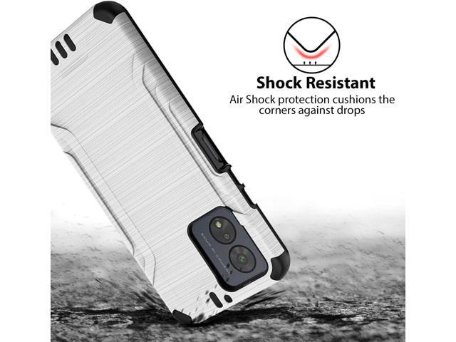 TJS Compatible for Boost Celero5G SC 2024 Case (SC Version Only), with Tempered Glass Screen Protector Magnetic Support Hybrid Shockproof Metallic...
