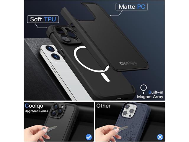 COOLQO Magnetic for iPhone 13 Pro Case [Compatible with MagSafe] iPhone 13 Pro Magnetic Case, Mil-Grade Drop Protection iPhone 13 Pro Phone Case,...