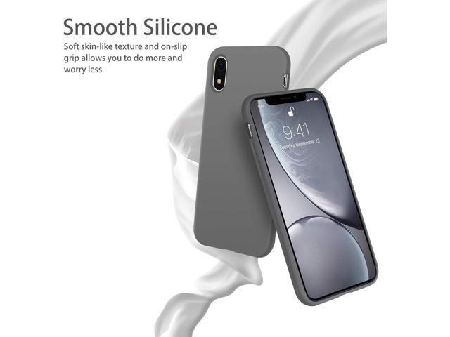 OTOFLY for iPhone XR Case, [Silky and Soft Touch Series] Premium Soft Silicone Rubber Full-Body Protective Bumper Case Compatible with Apple iPhone...