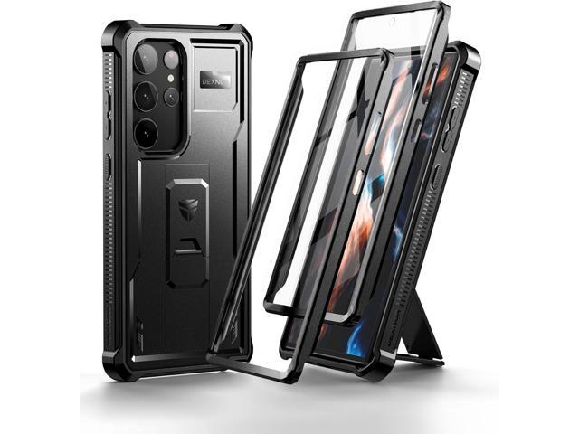 Dexnor Compatible with Samsung Galaxy S23 Ultra Case, Double Front Frame & Stand, Shock Absorber Technology Drop Protection, Robust Mobile Phone...