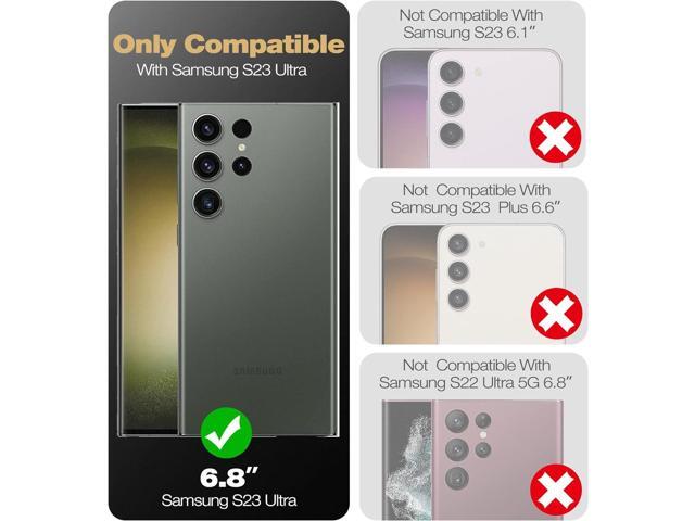 Dexnor for Samsung Galaxy S23 Ultra Case, Double Front Frame & Stand, Shock Absorber Technology Drop Protection, Robust Mobile Phone Case,...