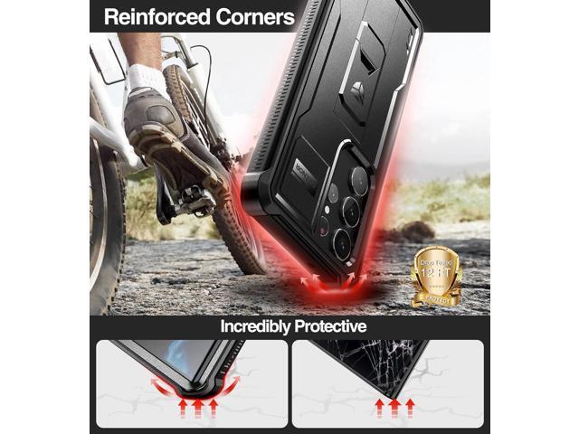 Dexnor for Samsung Galaxy S23 Ultra Case, Double Front Frame & Stand, Shock Absorber Technology Drop Protection, Robust Mobile Phone Case,...