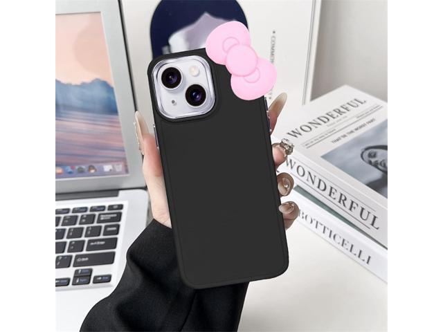 Compatible with iPhone 11 Case, Cute 3D Bowknot Design Soft Silicone Shockproof Cover for iPhone 11 6.1' 2019 Black