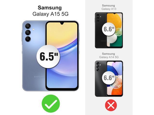 jaroco for Samsung Galaxy A15 5G Phone Case with [1 Pcs Anti-Peeping Film] [Shockproof] [Dropproof] [Military Grade Drop Tested] with Non-Slip...