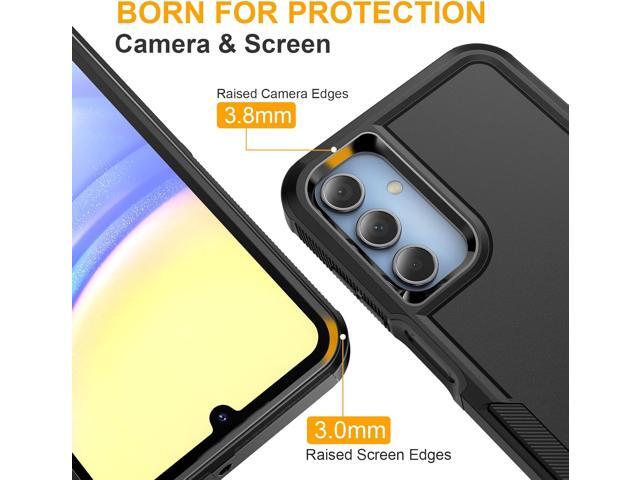 jaroco for Samsung Galaxy A15 5G Phone Case with [1 Pcs Anti-Peeping Film] [Shockproof] [Dropproof] [Military Grade Drop Tested] with Non-Slip...