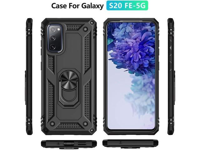 for Samsung Galaxy S20 FE Case, Samsung S20 FE Case with HD Screen Protector, [Military Grade 16ft. Drop Tested] Ring Shockproof Protective Phone...
