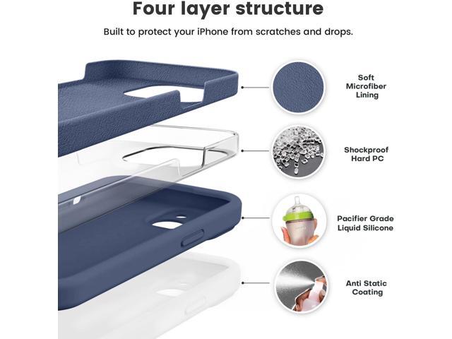 Compatible with iPhone 15 Case, Upgrade Defender Liquid Silicone, [Enhanced Camera Protection] [Soft Anti-Scratch Microfiber Lining] Shockproof...