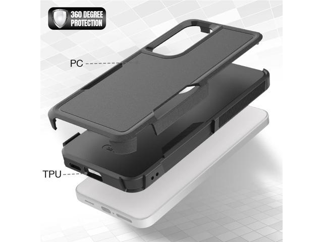 for Samsung Galaxy S24 Case: Dual Layer Protective Heavy Duty Cell Phone Cover Shockproof Rugged with Screen Protector - Military Protection Bumper...