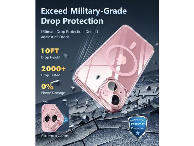 for iPhone 15 Case: Support Magnetic Charging Military Grade Drop Protection Anti Yellowing Cell Phone Cover - Rugged Sturdy Shockproof Protective...