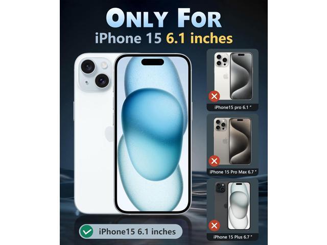 for iPhone 15 Case: Support Magnetic Charging Military Grade Drop Protection Anti Yellowing Cell Phone Cover - Rugged Sturdy Shockproof Protective...