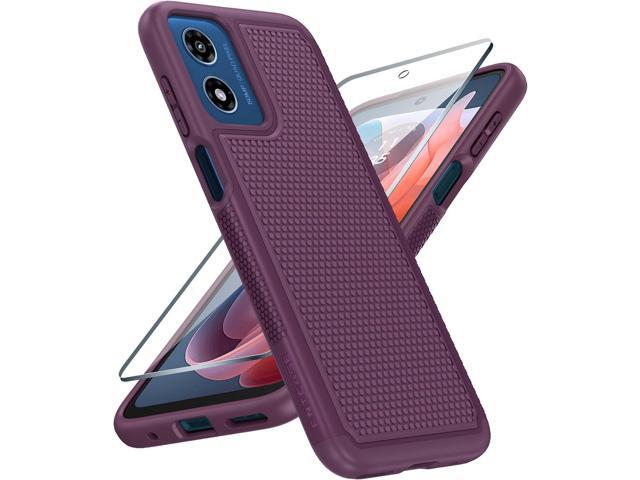 for Motorola Moto G-Play-2024 Case: Dual Layer Protective Heavy Duty Cell Phone Cover Shockproof Rugged with Non Slip Textured Back - Military...