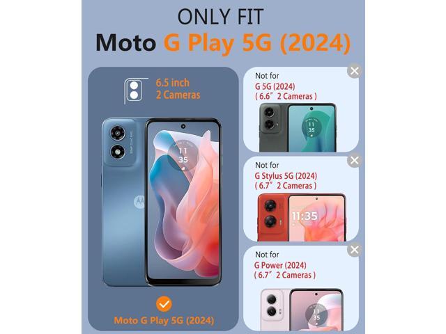 for Motorola Moto G-Play-2024 Case: Dual Layer Protective Heavy Duty Cell Phone Cover Shockproof Rugged with Non Slip Textured Back - Military...