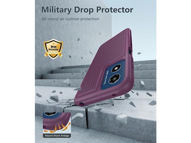 for Motorola Moto G-Play-2024 Case: Dual Layer Protective Heavy Duty Cell Phone Cover Shockproof Rugged with Non Slip Textured Back - Military...