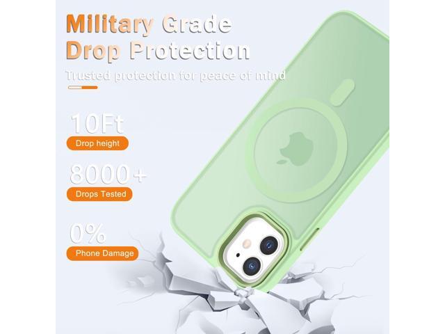 for iPhone 11 Case, Matte Magnetic Phone Case with 1 Screen Protector, Compatible with Magsafe, Translucent Frosted Slim Shockproof Protective...