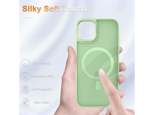 for iPhone 11 Case, Matte Magnetic Phone Case with 1 Screen Protector, Compatible with Magsafe, Translucent Frosted Slim Shockproof Protective...