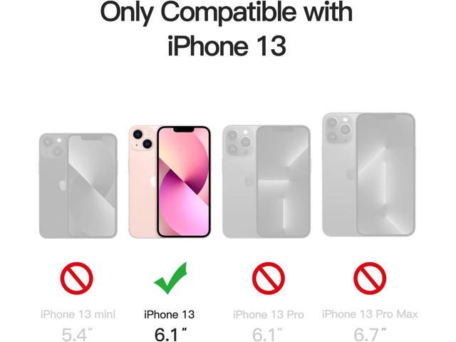Matte Case for iPhone 13 6.1-Inch, Shockproof Military Grade Drop Protection, Frosted Translucent Back Phone Cover, Anti-Fingerprint (Pink)