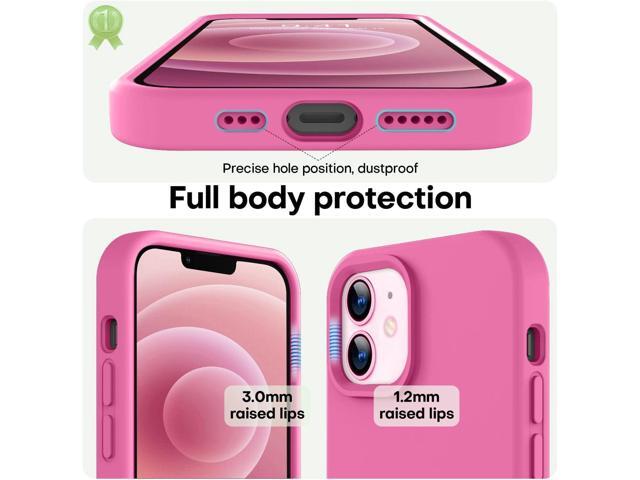 LOVE 3000 Designed for iPhone 12 Case/iPhone 12 Pro Case, Premium Silicone with [Soft Anti-Scratch Microfiber Lining] Shockproof Protective Phone...