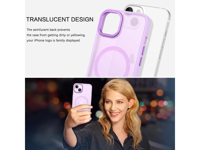 for iPhone 14 Plus Phone Case, iPhone 14 Plus Magnetic Case [Compatible with MagSafe] Translucent Matte Slim Shockproof Women Men Girl Protective...