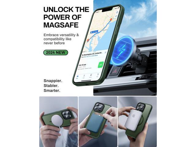 Strong Magnetic for iPhone 13 Pro Max Case,Compatible with MagSafe,Military-Grade Protection,Yellowing Resistant,Scratch-Resistant Back, Magnetic...