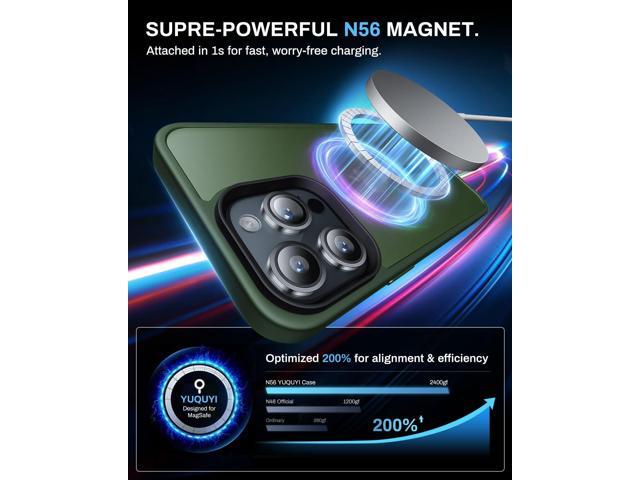 Strong Magnetic for iPhone 13 Pro Max Case,Compatible with MagSafe,Military-Grade Protection,Yellowing Resistant,Scratch-Resistant Back, Magnetic...