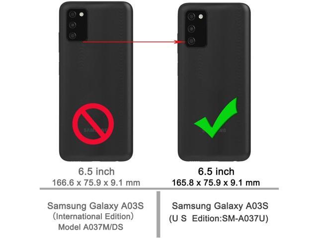 Osophter for Galaxy A03S Case,Samsung A03S Case with 2pcs Screen Protector Shock-Absorption Flexible TPU Rubber Protective Cell Phone Cover for...