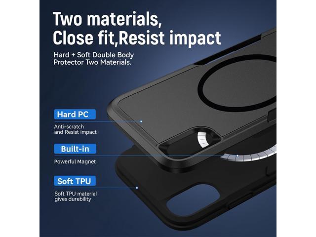 Strong Magnetic for iPhone XR Case,[Compatible with Magsafe] [20FT Military Grade Drop Tested] Heavy Duty Dual-Layer Shockproof Tough Rugged...