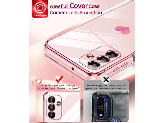 LeYi for Samsung A13 5G Case / A04s Case for Women for Girl + [2 Pcs] A13 5G Screen Protector, Aesthetic Love Heart Luxury Case Cute Plating Soft...
