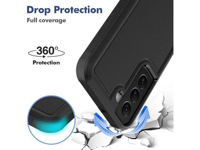 for Samsung Galaxy S22 Case: Dual Layer Protective Heavy Duty Cell Phone Cover Shockproof Rugged with Screen Protector - Military Protection Bumper...