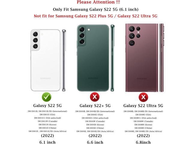 for Samsung Galaxy S22 Case: Dual Layer Protective Heavy Duty Cell Phone Cover Shockproof Rugged with Screen Protector - Military Protection Bumper...