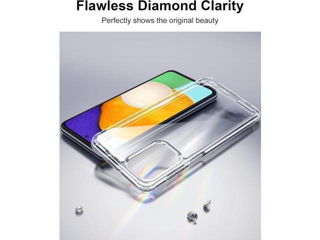 HOOMIL for Samsung Galaxy A52 / A52 5G / A52s 5G Case Clear [Anti-Yellowing] Anti-Scratch Transparent Hard Back and Soft Edge [Military Grade Drop...