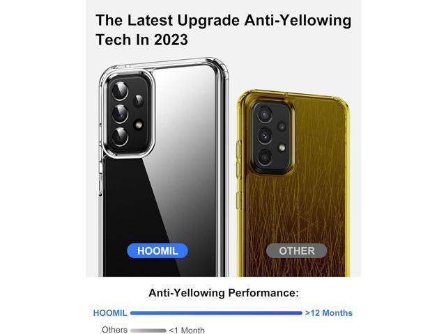 HOOMIL for Samsung Galaxy A52 / A52 5G / A52s 5G Case Clear [Anti-Yellowing] Anti-Scratch Transparent Hard Back and Soft Edge [Military Grade Drop...