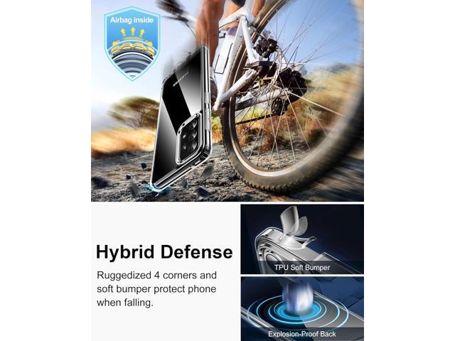 HOOMIL for Samsung Galaxy A52 / A52 5G / A52s 5G Case Clear [Anti-Yellowing] Anti-Scratch Transparent Hard Back and Soft Edge [Military Grade Drop...