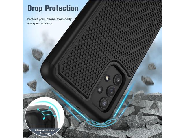JXVM for Samsung Galaxy A32 5G Case: Dual Layer Protective Heavy Duty Cell Phone Cover Shockproof Rugged with Non Slip Textured Back - Military...
