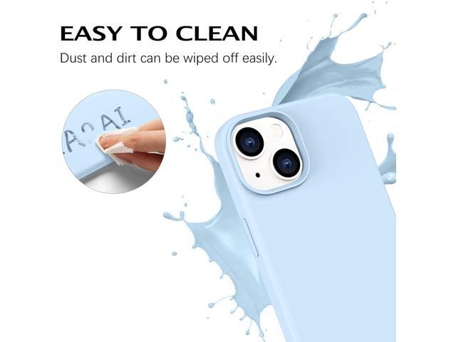 Telaso iPhone 14 Case, Liquid Silicone Soft Gel Rubber iPhone 14 Phone Case Slim Thin Phone Case with Microfiber Lining Shockproof Protective Phone...
