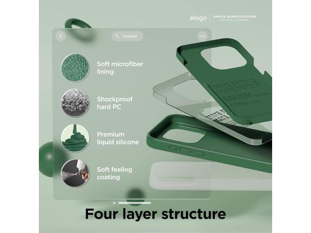 Compatible with iPhone 15 Pro Case, Liquid Silicone Case, Full Body Protective Cover, Shockproof, Slim Phone Case, Anti-Scratch Soft Microfiber...