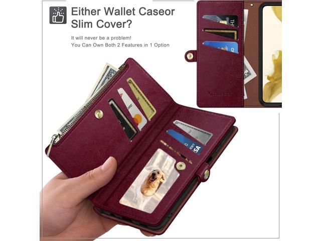 XcaseBar for Samsung Galaxy A15 5G Wallet case with Zipper Credit Card Holder RFID Blocking, Flip Folio Book PU Leather Shockproof Protective Cover...