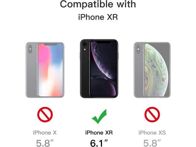 Matte Case for iPhone XR 6.1-Inch, Shockproof Military Grade Drop Protection, Frosted Translucent Back Phone Cover, Anti-Fingerprint (Black)