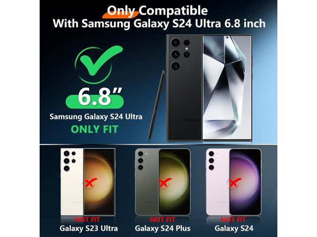 Red2Fire for Samsung Galaxy S24 Ultra Case, [2Pcs Screen Protector]+[2Pcs Lens Protector][Crystal Clear][No-Yellowing][Anti-Scratch][Mil-Grade...