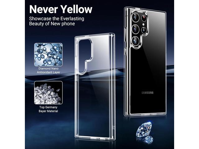 Red2Fire for Samsung Galaxy S24 Ultra Case, [2Pcs Screen Protector]+[2Pcs Lens Protector][Crystal Clear][No-Yellowing][Anti-Scratch][Mil-Grade...