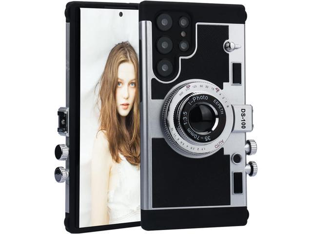 Awsaccy Emily in Paris Phone Case for Samsung Galaxy S23 Ultra 5G 6.8 Inch Camera Case Vintage Cover Cute 3D Cool Unique Design Silicone Case with...