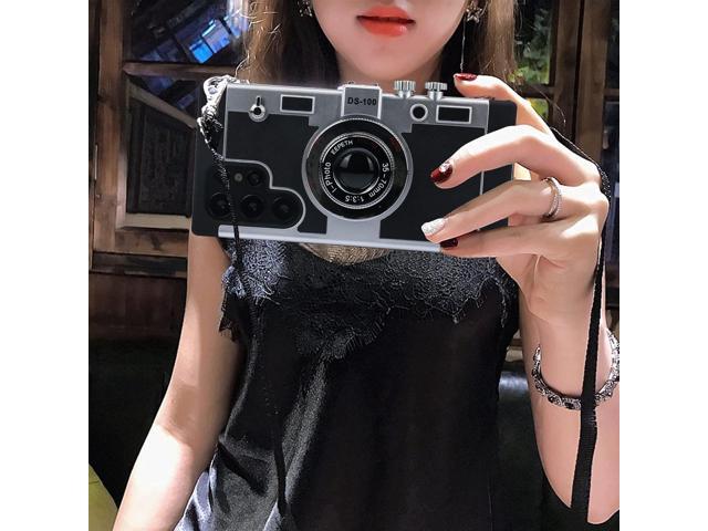 Awsaccy Emily in Paris Phone Case for Samsung Galaxy S23 Ultra 5G 6.8 Inch Camera Case Vintage Cover Cute 3D Cool Unique Design Silicone Case with...