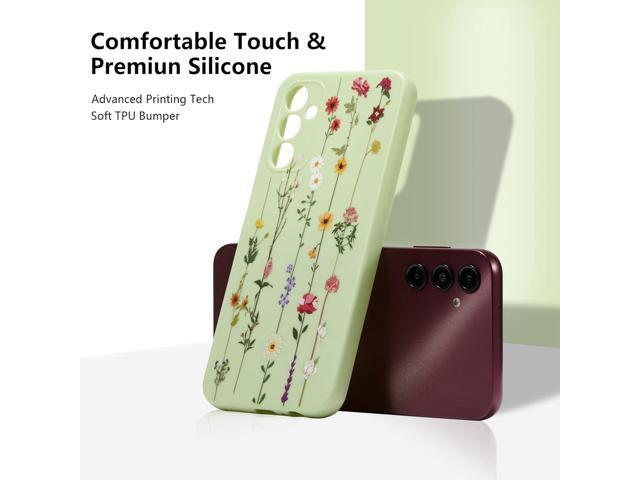 Floral Case for Samsung Galaxy A15 4G/5G,Clear Cute Flower Pattern Case for Girls Women,Flexible Silicone Protective Slim Shockproof Bumper Phone...