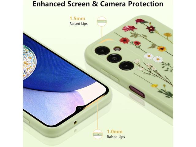 Floral Case for Samsung Galaxy A15 4G/5G,Clear Cute Flower Pattern Case for Girls Women,Flexible Silicone Protective Slim Shockproof Bumper Phone...