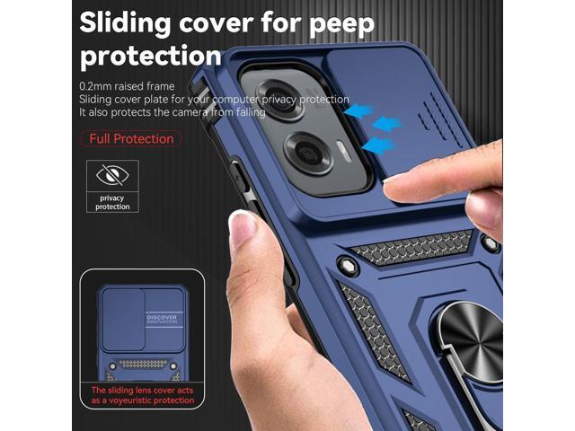 SunStory for Motorola Moto G Stylus 5G 2024 Case with HD Screen Protector & Slide Camera Cover & Kickstand, [Military-Grade] Phone Case for Moto G...